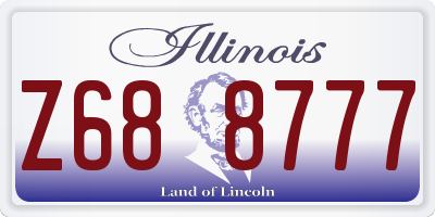 IL license plate Z688777