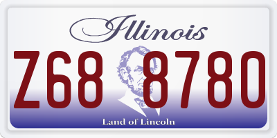 IL license plate Z688780