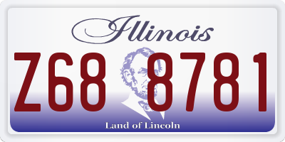 IL license plate Z688781