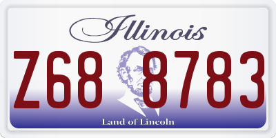 IL license plate Z688783