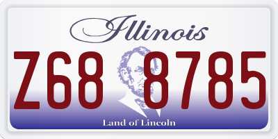 IL license plate Z688785