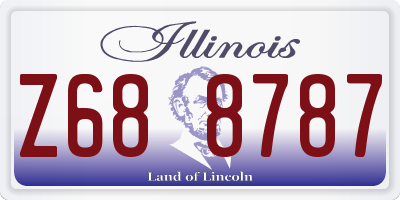 IL license plate Z688787