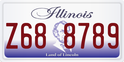 IL license plate Z688789