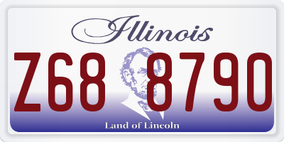 IL license plate Z688790