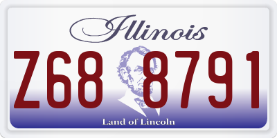 IL license plate Z688791