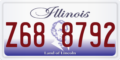 IL license plate Z688792