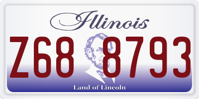 IL license plate Z688793