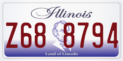 IL license plate Z688794