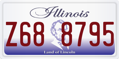 IL license plate Z688795