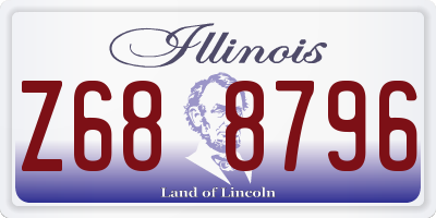 IL license plate Z688796