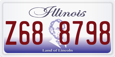 IL license plate Z688798