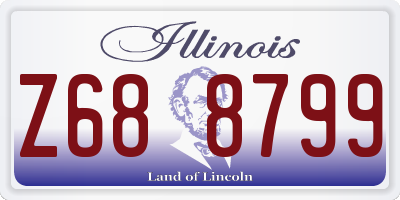IL license plate Z688799