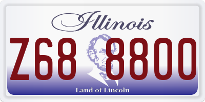 IL license plate Z688800