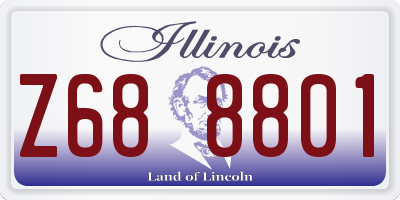 IL license plate Z688801