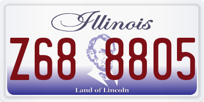 IL license plate Z688805