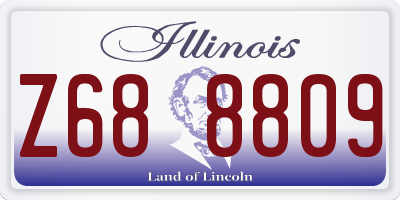 IL license plate Z688809