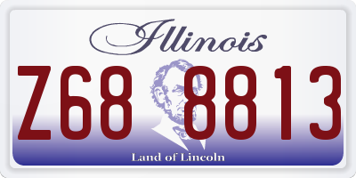 IL license plate Z688813