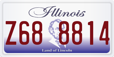 IL license plate Z688814
