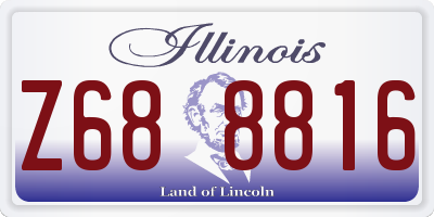IL license plate Z688816