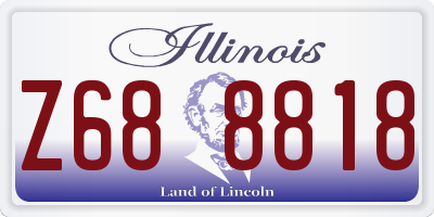 IL license plate Z688818