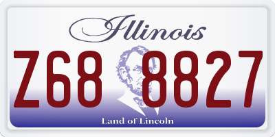 IL license plate Z688827