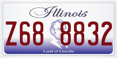 IL license plate Z688832
