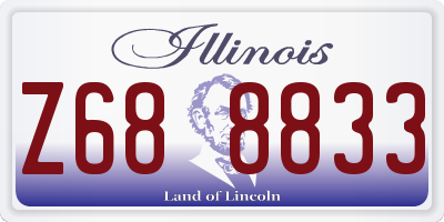 IL license plate Z688833