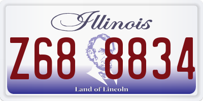 IL license plate Z688834