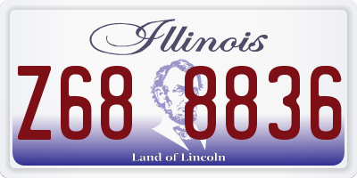 IL license plate Z688836