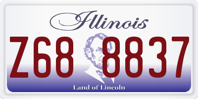 IL license plate Z688837