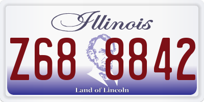 IL license plate Z688842