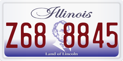 IL license plate Z688845