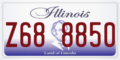 IL license plate Z688850