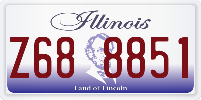 IL license plate Z688851