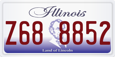 IL license plate Z688852