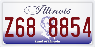 IL license plate Z688854