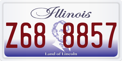 IL license plate Z688857
