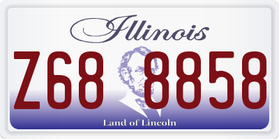 IL license plate Z688858