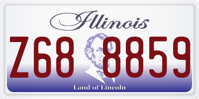 IL license plate Z688859