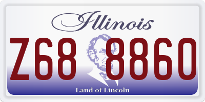 IL license plate Z688860