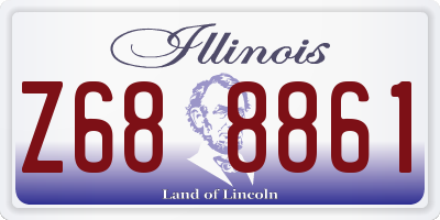 IL license plate Z688861