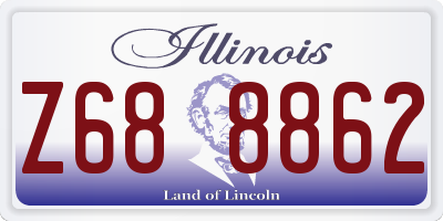 IL license plate Z688862
