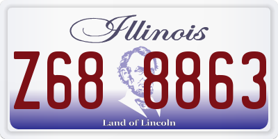 IL license plate Z688863