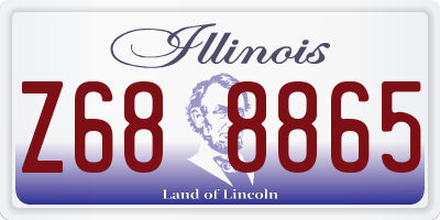 IL license plate Z688865