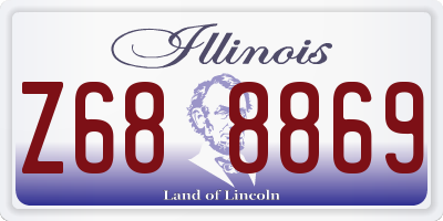 IL license plate Z688869