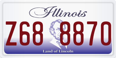 IL license plate Z688870