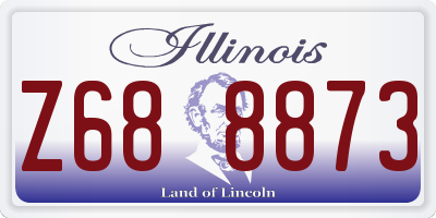 IL license plate Z688873
