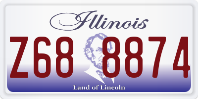 IL license plate Z688874