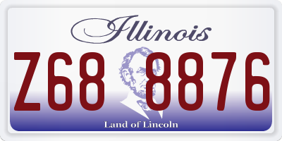 IL license plate Z688876