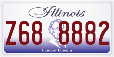 IL license plate Z688882